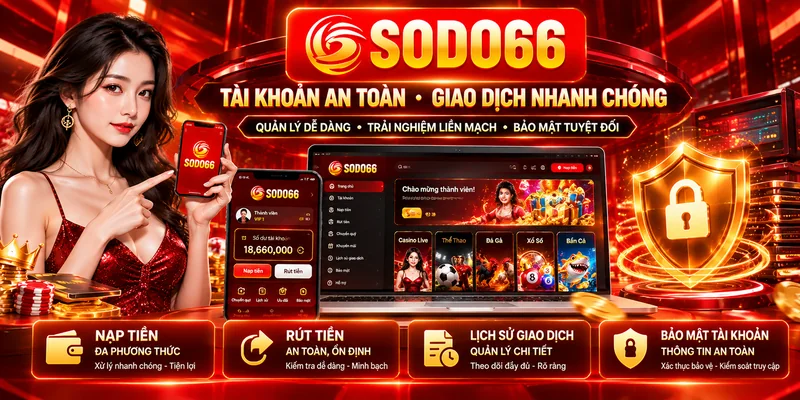 Quản lý giao dịch tài khoản và bảo mật SODO66